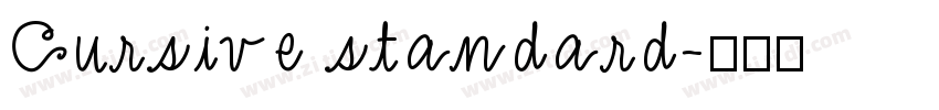 Cursive standard字体转换